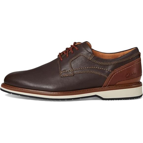 NWT Clarks Men\'s Monahan Plain Oxford, Brown Leather, 13 main image 7